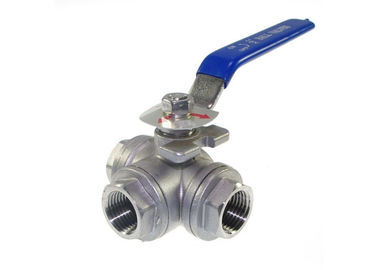 China ISO9001 2008 3 presión de la vávula de bola de acero inoxidable de la manera PN63 para la agua/aceite proveedor