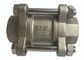 CF8M 3PC escogen el tipo de la vertical del acero inoxidable de la válvula de control del flujo proveedor