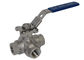 ISO9001 2008 3 presión de la vávula de bola de acero inoxidable de la manera PN63 para la agua/aceite proveedor